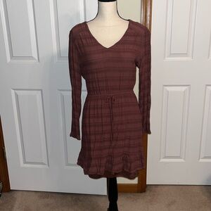 Lily Rose Brown Long Sleeve Dress